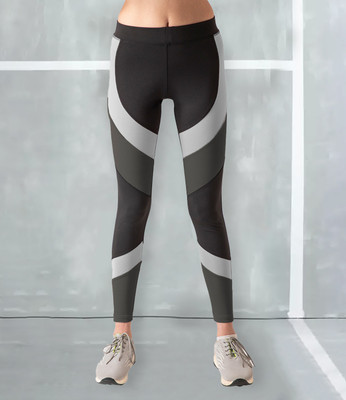M7 By Metronaut Solid Women Black Tights