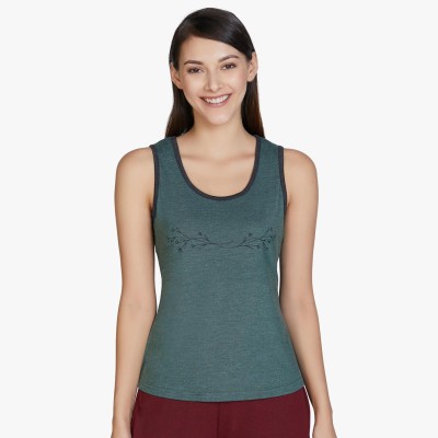 Amante Casual Sleeveless Solid Women Light Green Top