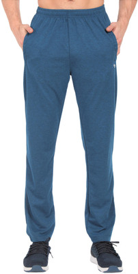 beUNIQ Solid Men Blue Track Pants