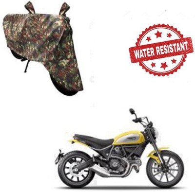 Feel heaven Two Wheeler Cover for Ducati(Scrambler, Multicolor)