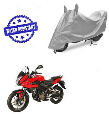 Atulit enterprises Two Wheeler Cover for Bajaj(Pulsar AS 150, Silver)