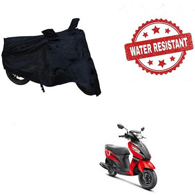 saanvi Two Wheeler Cover for Suzuki(Let's, Black)