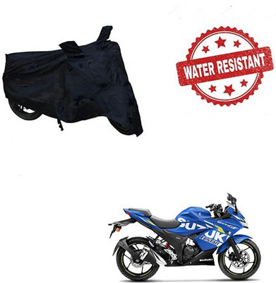 Feel heaven Two Wheeler Cover for Suzuki(Gixxer SF, Black)