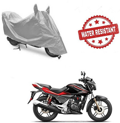 saanvi Two Wheeler Cover for Hero(CBZ Extreme, Silver)