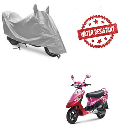 Feel heaven Two Wheeler Cover for TVS(Scooty Pep+, Silver)