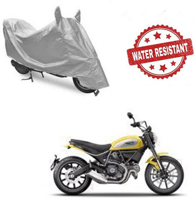 Atulit enterprises Two Wheeler Cover for Ducati(Scrambler, Silver)