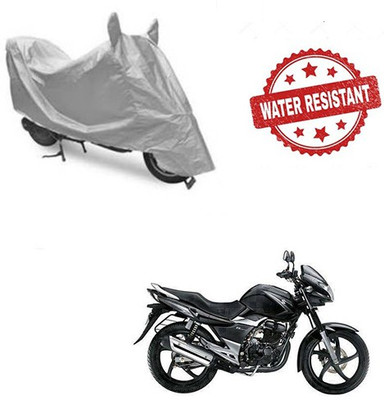saanvi Two Wheeler Cover for Suzuki(GS, Silver)