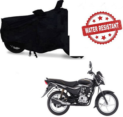 saanvi Two Wheeler Cover for Bajaj(Platina 100 DTS-i, Black)