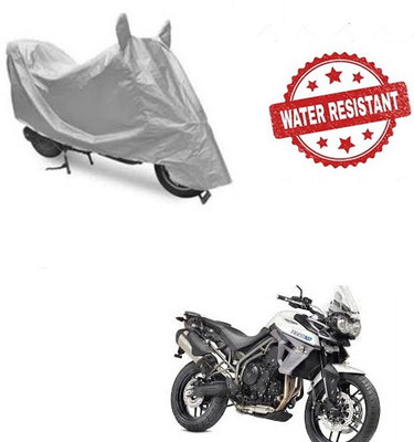 Atulit enterprises Two Wheeler Cover for Triumph(Tiger 800 XR, Silver)