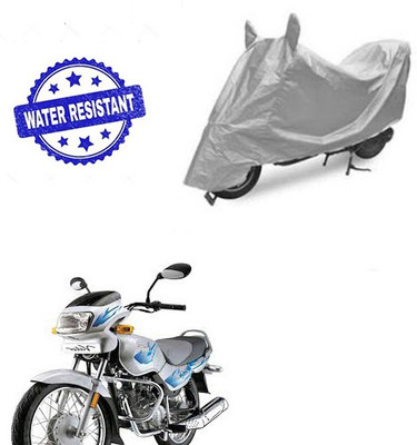 Pecko Two Wheeler Cover for TVS(Victor GLX, Silver)