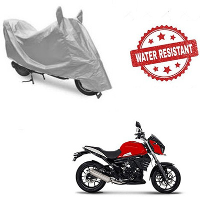 saanvi Two Wheeler Cover for Mahindra(Mojo, Silver)