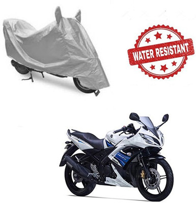 saanvi Two Wheeler Cover for Yamaha(YZF R15 S, Silver)