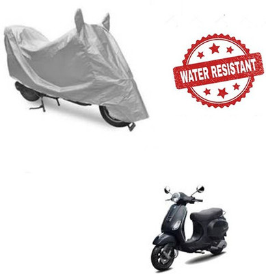 RPSENTTERPR Waterproof Two Wheeler Cover for Piaggio(Vespa LX, Silver)