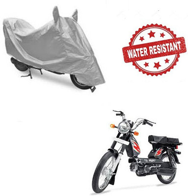 saanvi Two Wheeler Cover for TVS(Heavy Duty Super XL, Silver)