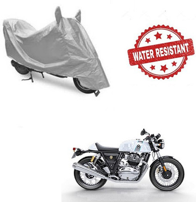 Feel heaven Two Wheeler Cover for Royal Enfield(Continental GT, Silver)