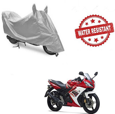 RPSENTTERPR Waterproof Two Wheeler Cover for Yamaha(R15 s, Silver)