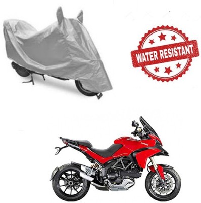 Feel heaven Two Wheeler Cover for Ducati(Multistrada, Silver)