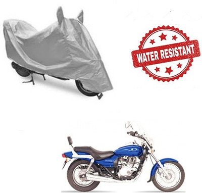 saanvi Two Wheeler Cover for Bajaj(Avenger, Silver)