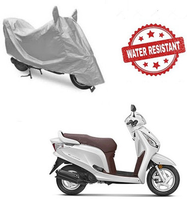 saanvi Two Wheeler Cover for Honda(Aviator, Silver)
