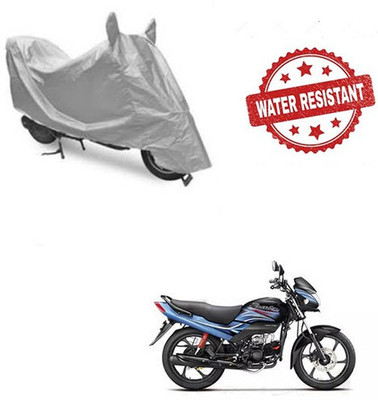 saanvi Two Wheeler Cover for Honda(Passion Pro, Silver)