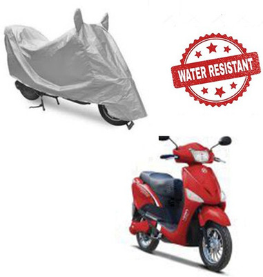 saanvi Two Wheeler Cover for Hero(E Scoot, Silver)