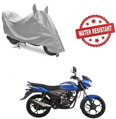 saanvi Two Wheeler Cover for Bajaj(Discover, Silver)