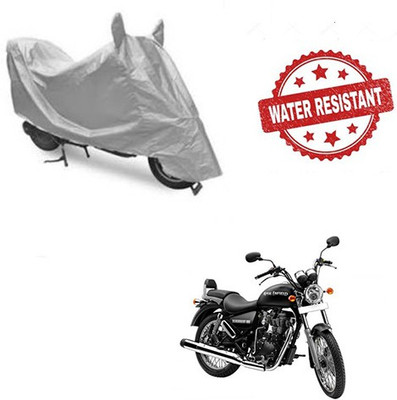 Feel heaven Waterproof Two Wheeler Cover for Royal Enfield(Thunderbird 350, Silver)