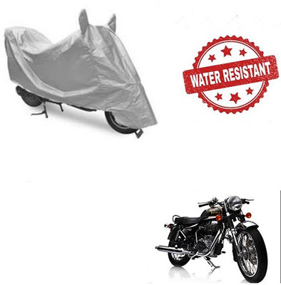 Feel heaven Two Wheeler Cover for Royal Enfield(Electra Delux, Silver)