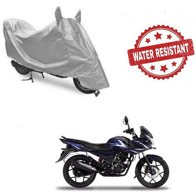 Atulit enterprises Two Wheeler Cover for Bajaj(Discover 150 f, Silver)
