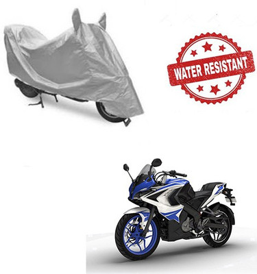 RPSENTTERPR Waterproof Two Wheeler Cover for Bajaj(Pulsar RS 200, Silver)