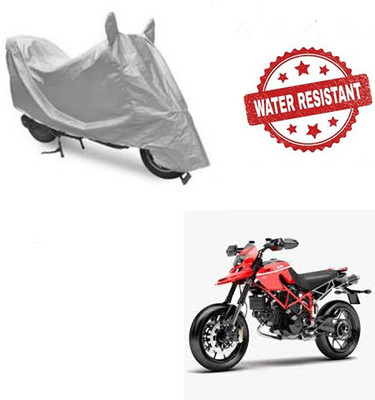 saanvi Two Wheeler Cover for Ducati(Hypermotard, Silver)