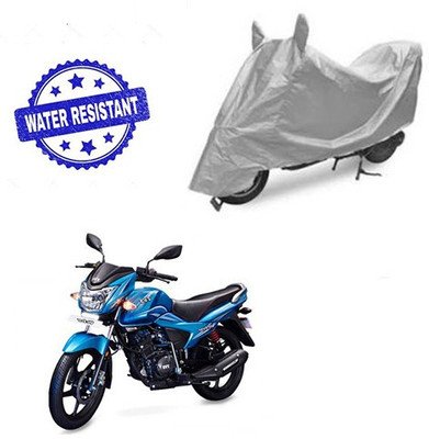 Pecko Two Wheeler Cover for TVS(Victor New, Silver)