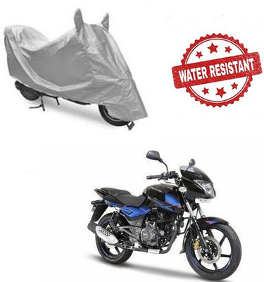 saanvi Two Wheeler Cover for Bajaj(Pulsar 150 DTS-i, Silver)