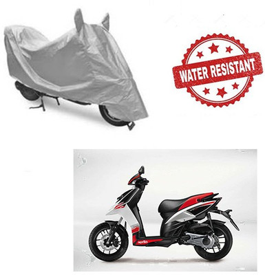 Atulit enterprises Two Wheeler Cover for Aprilia(SR 125, Silver)