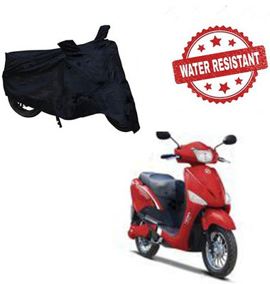 Feel heaven Two Wheeler Cover for Hero(E Scoot, Black)