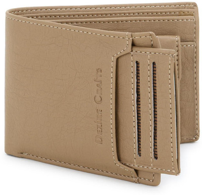 DEZiRE CRAfTS Men Casual, Formal Beige Artificial Leather Wallet(8 Card Slots)