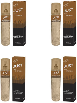 Just Sandal Spray Sandal Wood Air Freshener - Pack Of 4 (4 X 250ml)(4 x 250 ml)