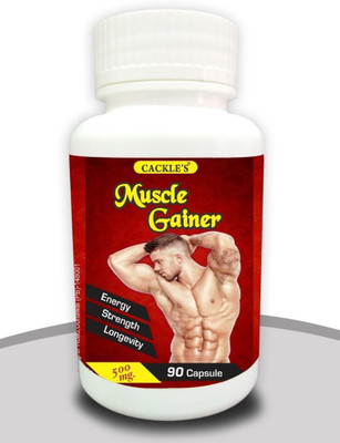 Cackle's Muscle Gainer Capsule, Pack of 90 Capsules(90 Capsules)