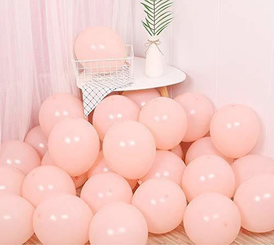 Eos Solid Solid Metallic Long Lasting Stretchable Colored Balloon(Orange, Pack of 25)