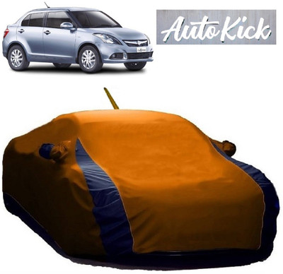 AutoKick Car Cover For Maruti Suzuki Swift Dzire (With Mirror Pockets)(Orange)