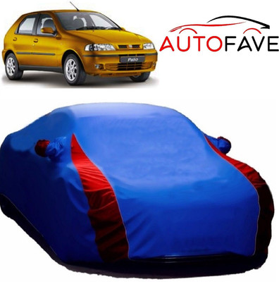 AutoFave Car Cover For Fiat Palio NV (With Mirror Pockets)(Blue)