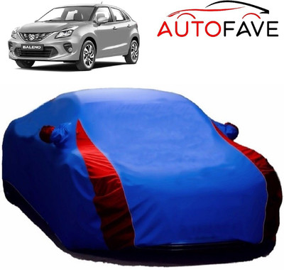 AutoFave Car Cover For Maruti Suzuki Baleno (With Mirror Pockets)(Blue)