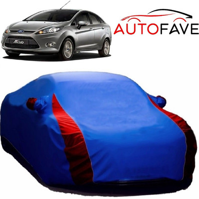 AutoFave Car Cover For Ford Fiesta (With Mirror Pockets)(Blue)