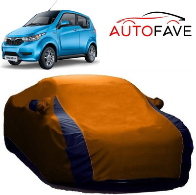 AutoFave Car Cover For Mahindra e20 (With Mirror Pockets)(Orange)