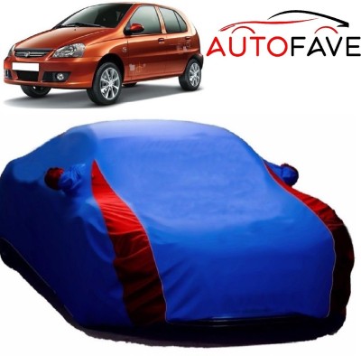 AutoFave Car Cover For Tata Indica V2 (With Mirror Pockets)(Blue)