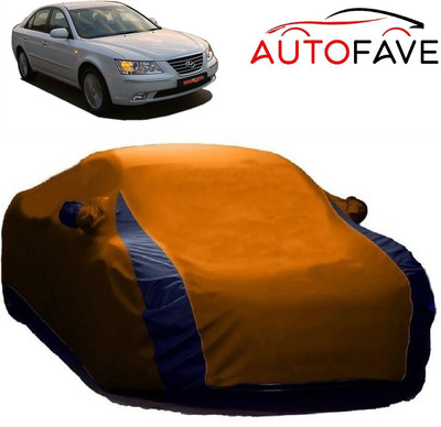 AutoFave Car Cover For Hyundai Sonata Transform (With Mirror Pockets)(Orange)