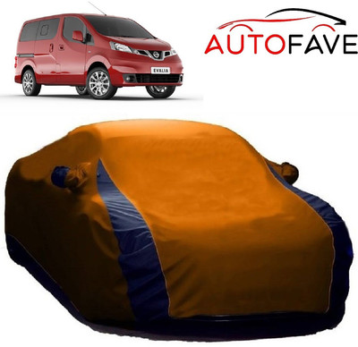 AutoFave Car Cover For Nissan Evalia (With Mirror Pockets)(Orange)