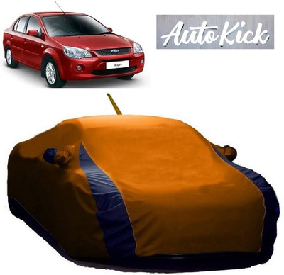 AutoKick Car Cover For Ford Ikon (With Mirror Pockets)(Orange)