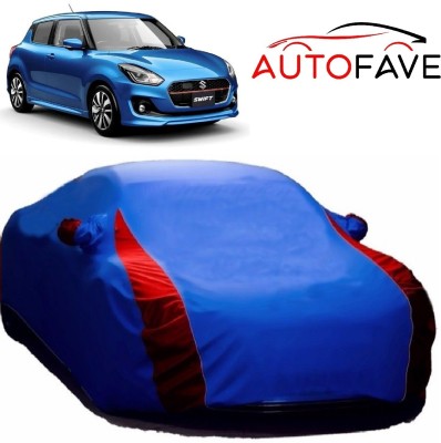 AutoFave Car Cover For Maruti Suzuki Swift RS (With Mirror Pockets)(Blue)