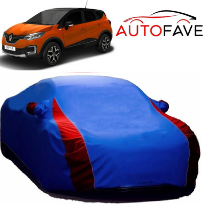 AutoFave Car Cover For Renault Captur (With Mirror Pockets)(Blue)
